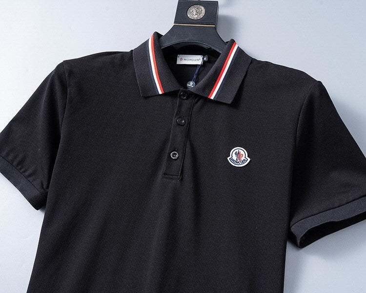Polo Moncler Logo Black