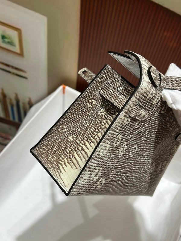 Bolsa Hermès Kelly Pochette pele de lagarto