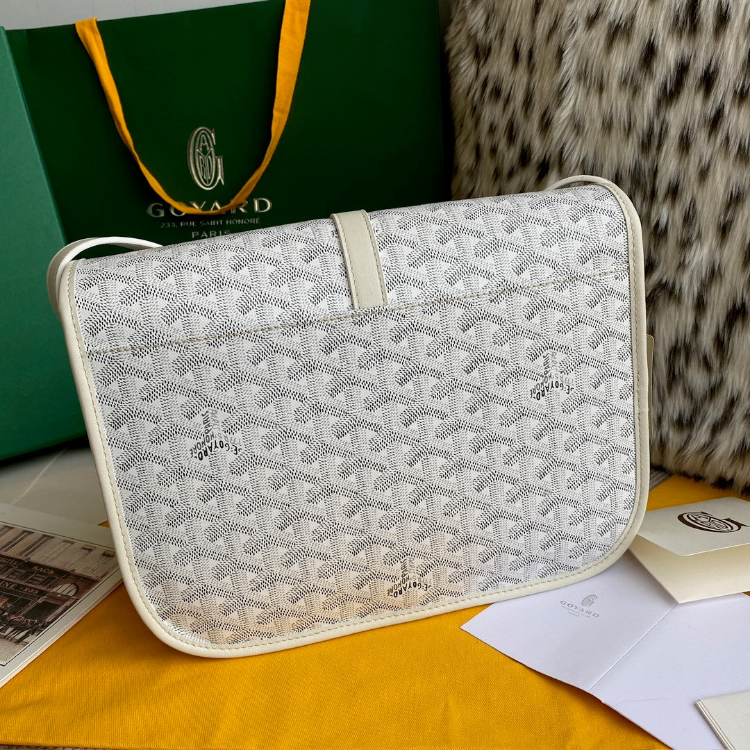 Goyard Belvedere Mm Bag White