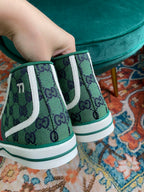 Gucci Tennis 1977 GG Multicolor high-top Green