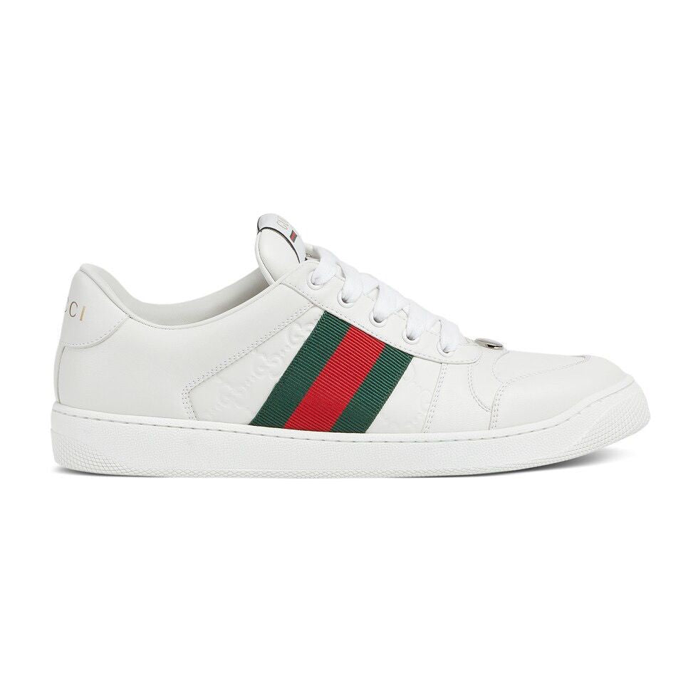 Gucci Screener White Leather Sneakers (Pronta Entrega) Tamanho 41