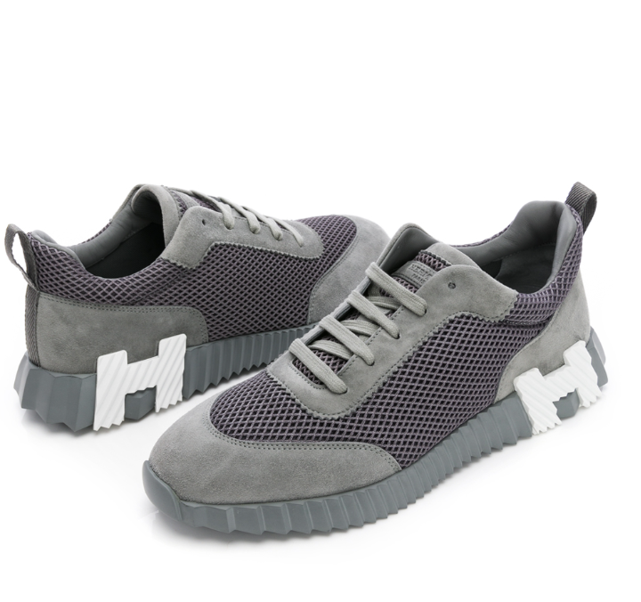 Tenis Hermès Grey Bouncing Furado