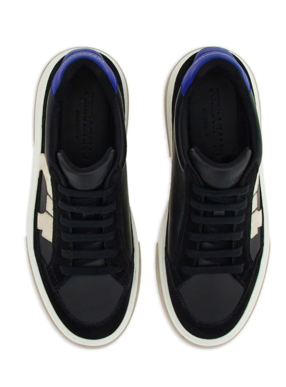 Tênis Ferragamo  Gancini de couro