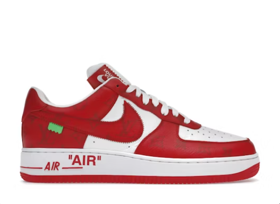 Nike Louis Vuitton x Air Force 1 Low Virgil Abloh Red