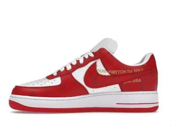 Nike Louis Vuitton x Air Force 1 Low Virgil Abloh Red