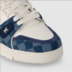 Tênis Casual LV Blue White Suede