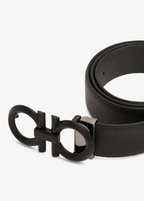 Cinto Ferragamo Gents Black Silver