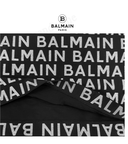 Camiseta Balmain T Shirt Logo Front Back