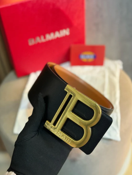 Cinto Balmain B Reversible Belt