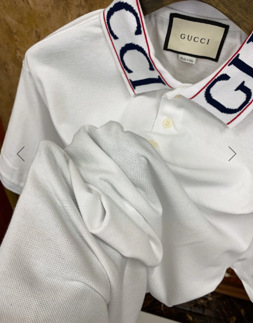 Polo Gucci Gola Logo White