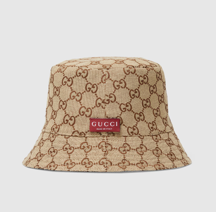 Bucket Reversible GG canvas bucket hat