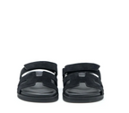 Hermes Chypre Black  Suede Flat Sandal