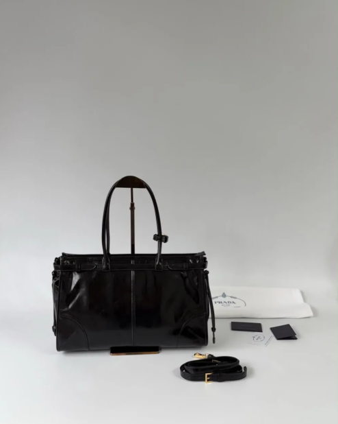 Bolsa Prada Women Bonnie Medium Leather (Pronta Entrega)
