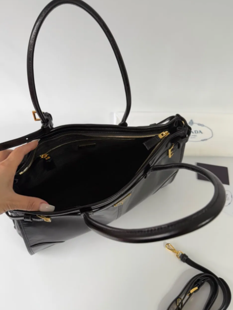 Bolsa Prada Women Bonnie Medium Leather (Pronta Entrega)