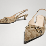 Gucci Scarpin Horsebit Slingback Pumps