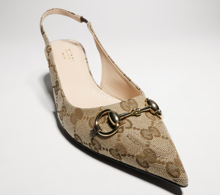 Gucci Scarpin Horsebit Slingback Pumps