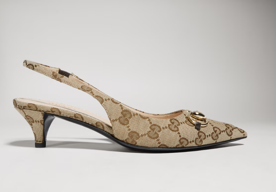 Gucci Scarpin Horsebit Slingback Pumps