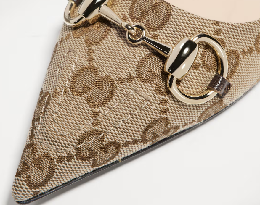 Gucci Scarpin Horsebit Slingback Pumps