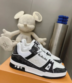 Louis Vuitton Trainer Trainer Maxi Black & White Crystals
