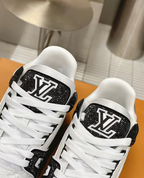 Louis Vuitton Trainer Trainer Maxi Black & White Crystals
