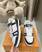 Louis Vuitton Trainer Trainer Maxi Black & White Crystals