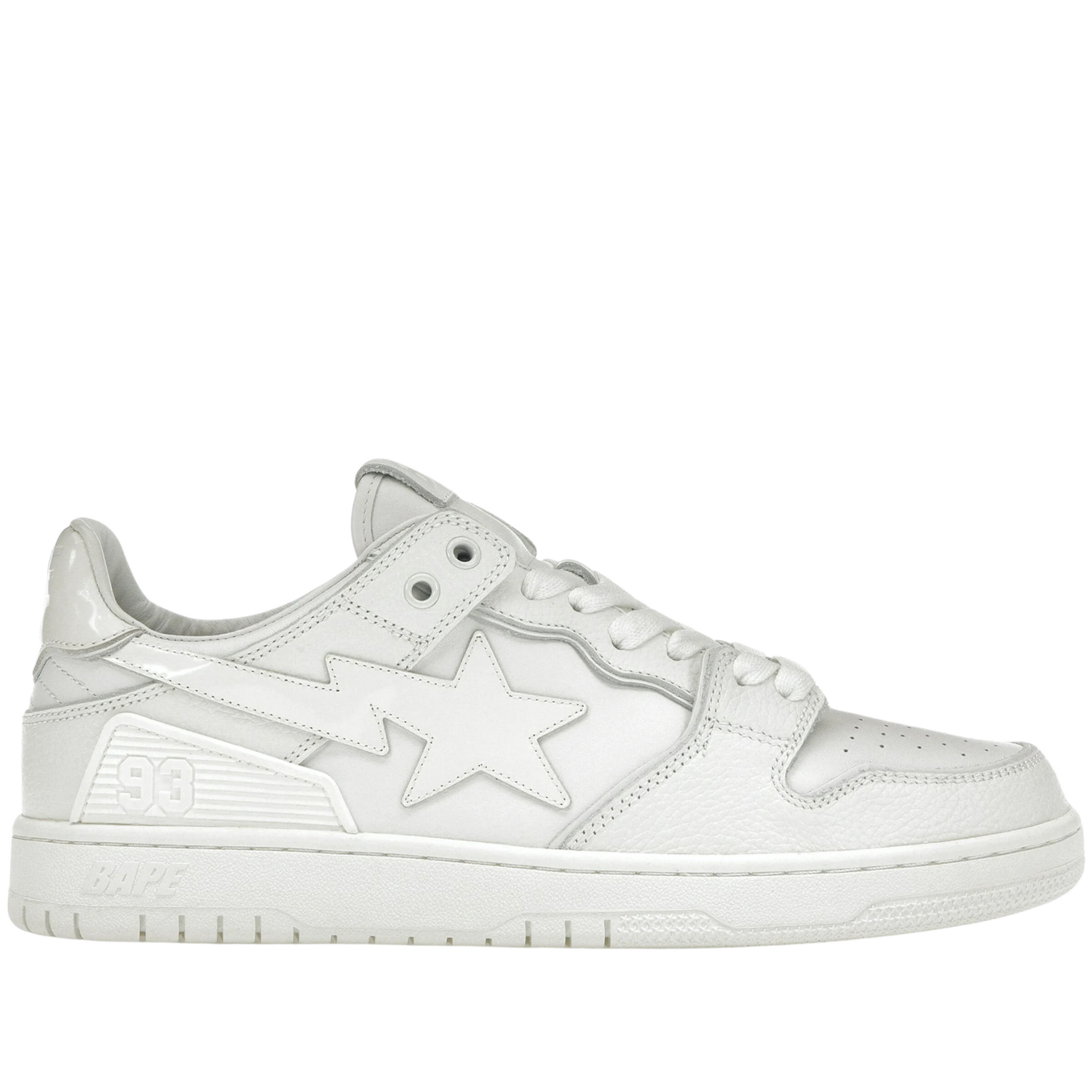 A Bathing Ape Bape SK8 Sta "Triple White"