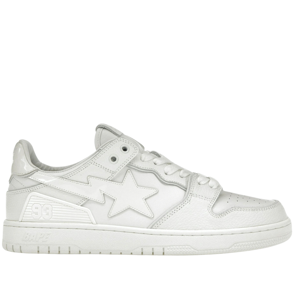 A Bathing Ape Bape SK8 Sta "Triple White"