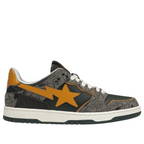 A Bathing Ape Bape SK8 Sta "Grey Mustard Yellow"