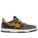 A Bathing Ape Bape SK8 Sta "Grey Mustard Yellow"
