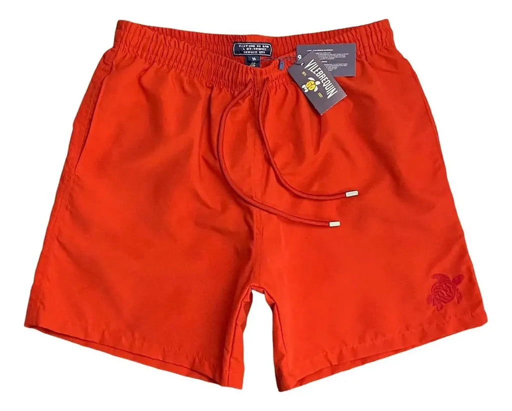 Tam P e G | Short Vilebrequin Acqua Print Vermelho 003 (Pronta Entrega)
