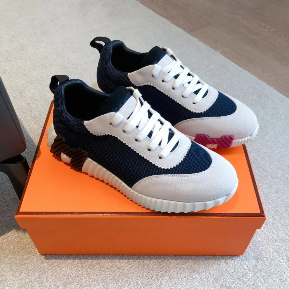 Tenis Hermès Bouncing  Blue White