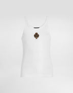Regata DolceGabbana Ribbed jersey tank top with patch