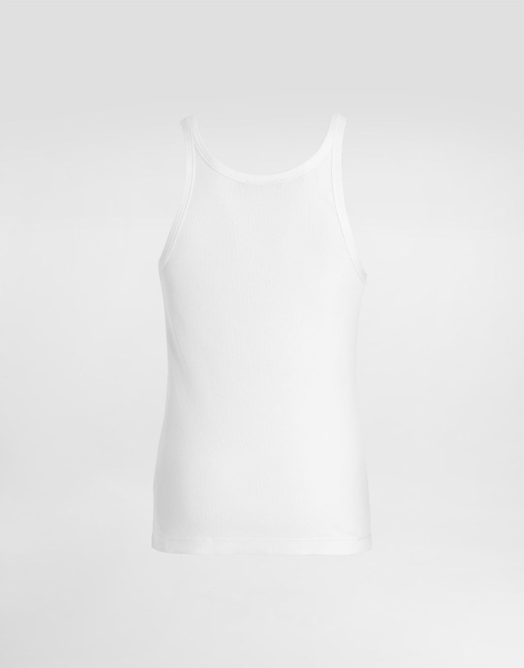 Regata DolceGabbana Ribbed jersey tank top with patch