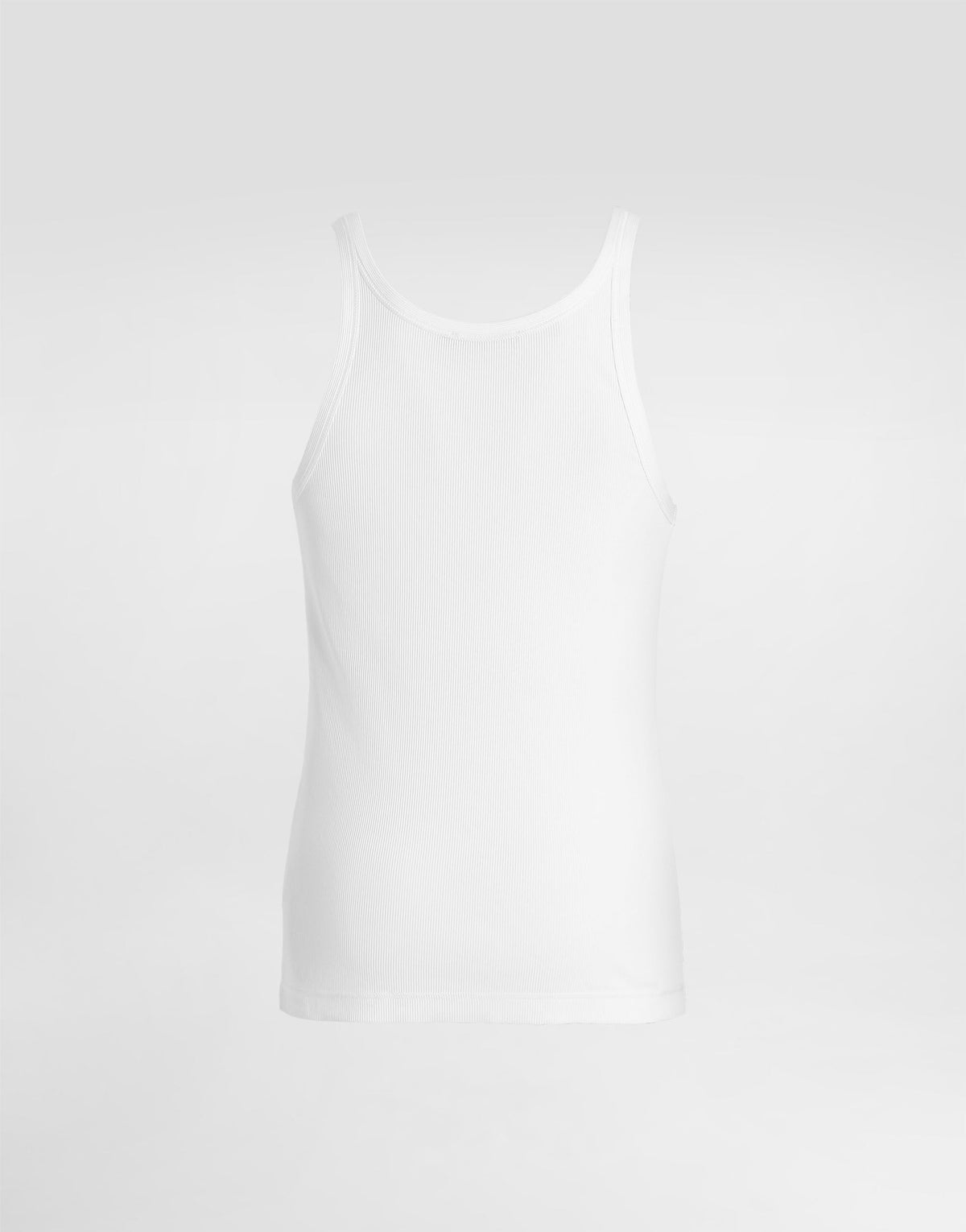 Regata DolceGabbana Ribbed jersey tank top with patch