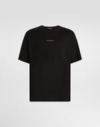 Camiseta DolceGabbana Cotton T-shirt Black Gold Logo
