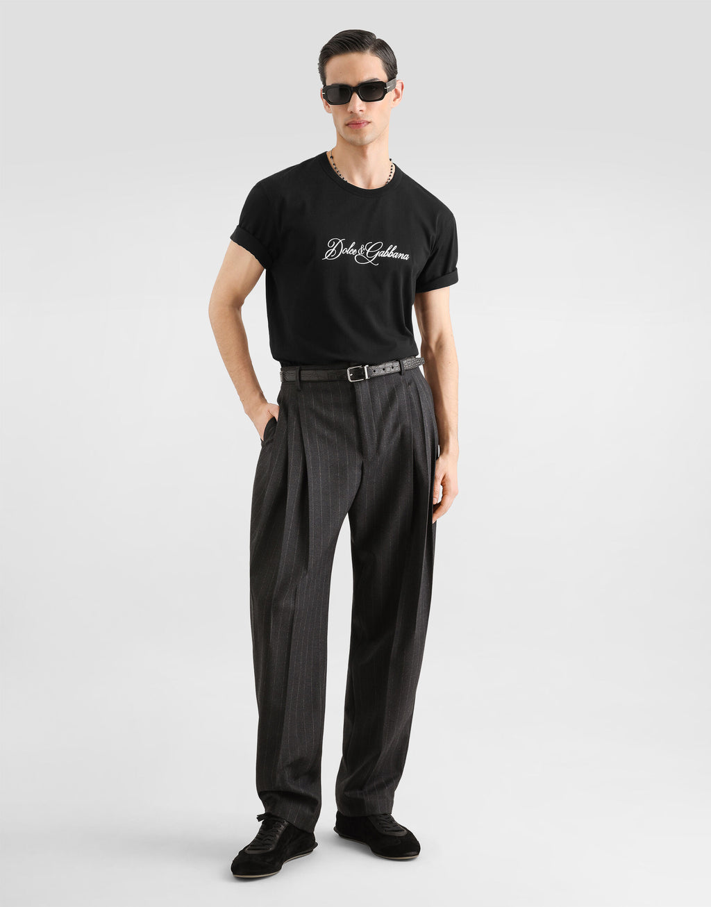Camiseta DolceGabbana Cotton T-Shirt Classic Signature Black