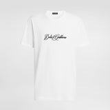 Camiseta DolceGabbana Cotton T-Shirt Classic White Signature Black