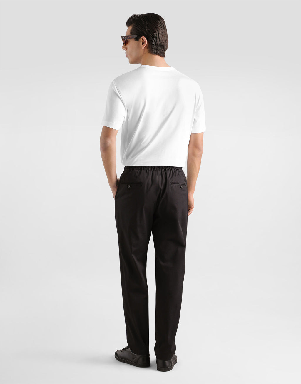 Camiseta DolceGabbana Cotton T-Shirt Classic White Signature Black
