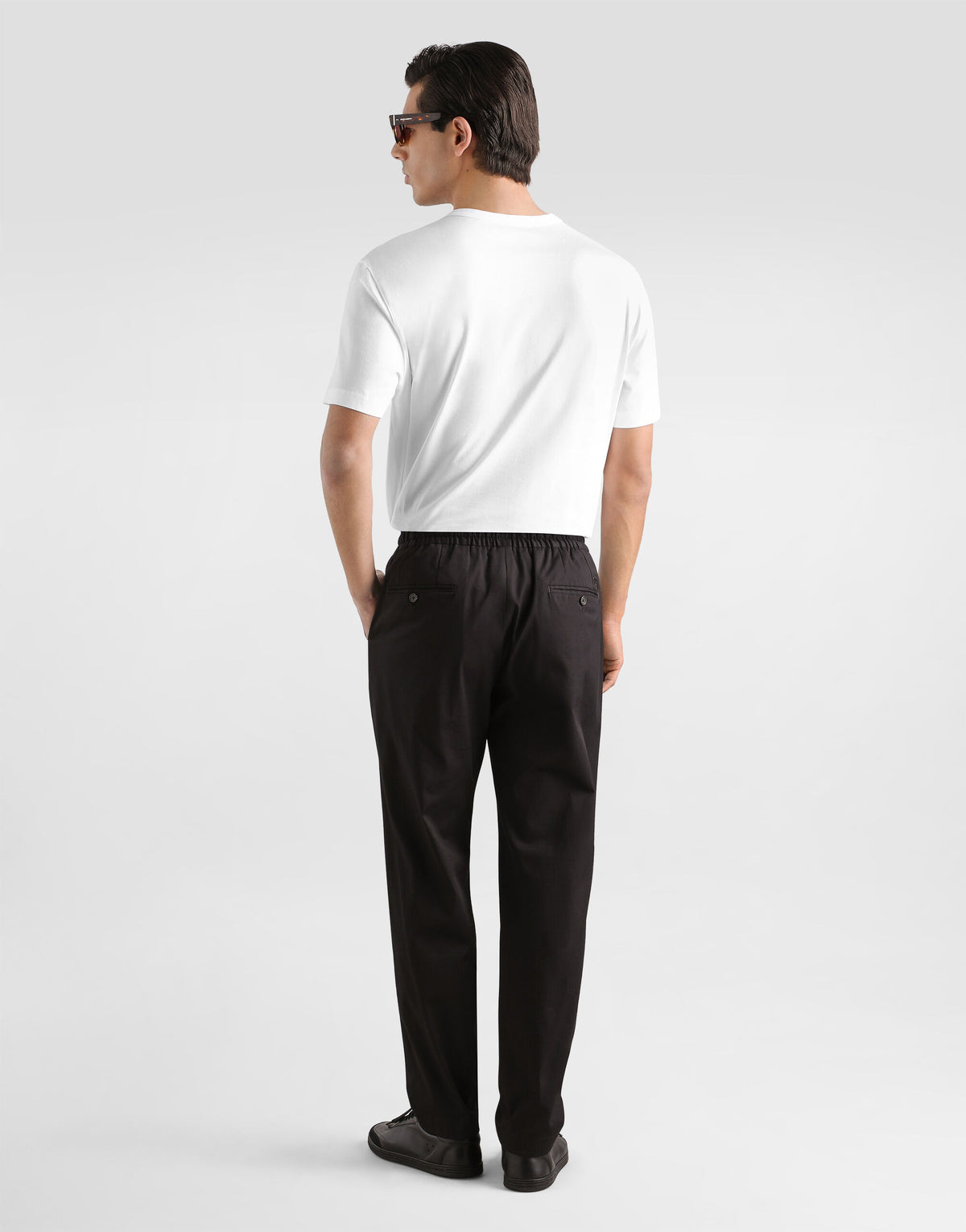 Camiseta DolceGabbana Cotton T-Shirt Classic White Signature Black