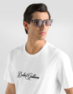 Camiseta DolceGabbana Cotton T-Shirt Classic White Signature Black