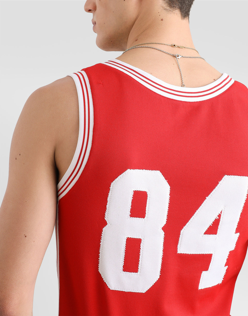 Camiseta DolceGabbana Tank top with patch Red