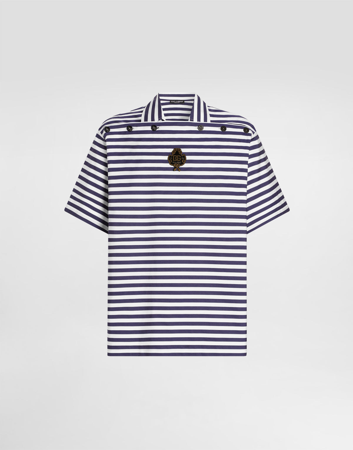 Camiseta DolceGabbana Striped cotton polo shirt