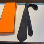 Gravata Hermès Monogram Black