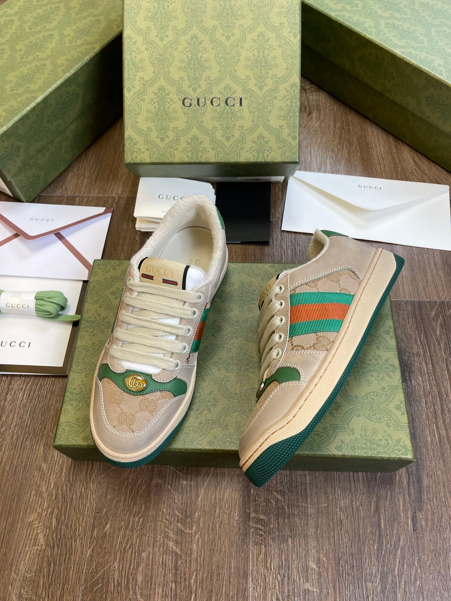 Gucci Screener GG Canvas verde