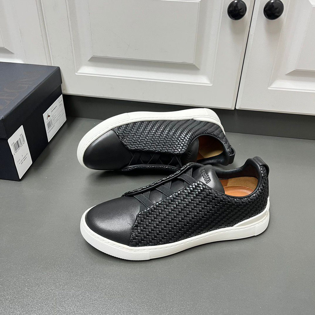 ZEGNA PelleTessuta Leather (Pronta Entrega) Tamanho 40 e 41