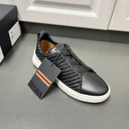 ZEGNA PelleTessuta Leather (Pronta Entrega) Tamanho 40 e 41