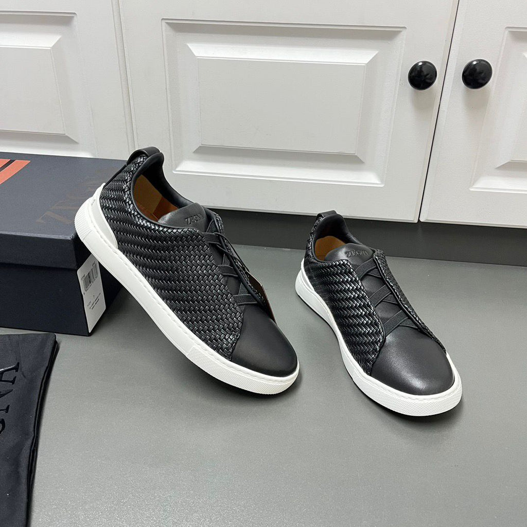 ZEGNA PelleTessuta Leather (Pronta Entrega) Tamanho 40 e 41