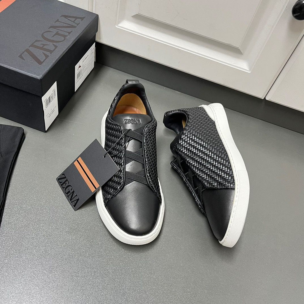 ZEGNA PelleTessuta Leather (Pronta Entrega) Tamanho 40 e 41