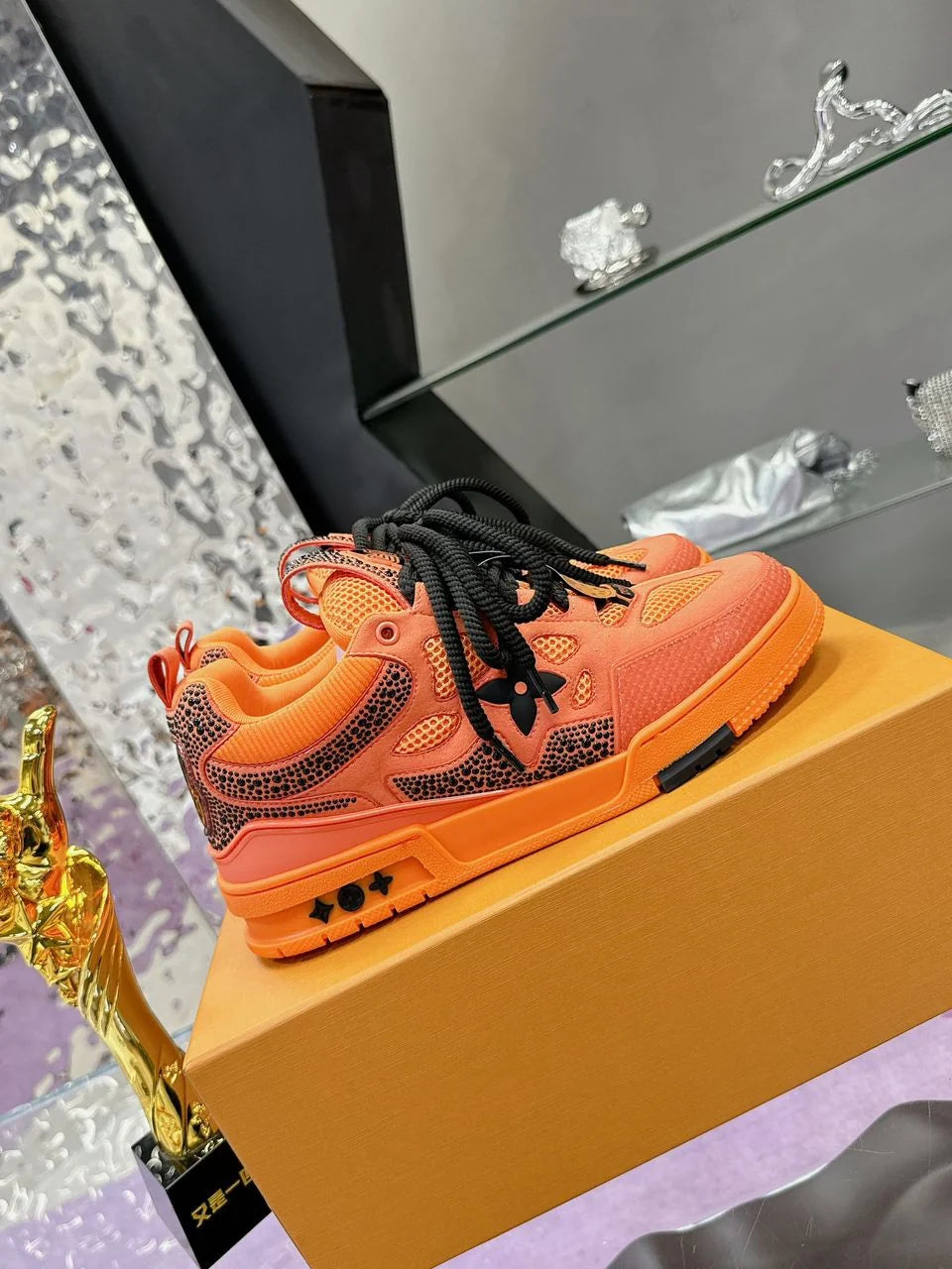 Tênis Louis Vuitton Skate Orange