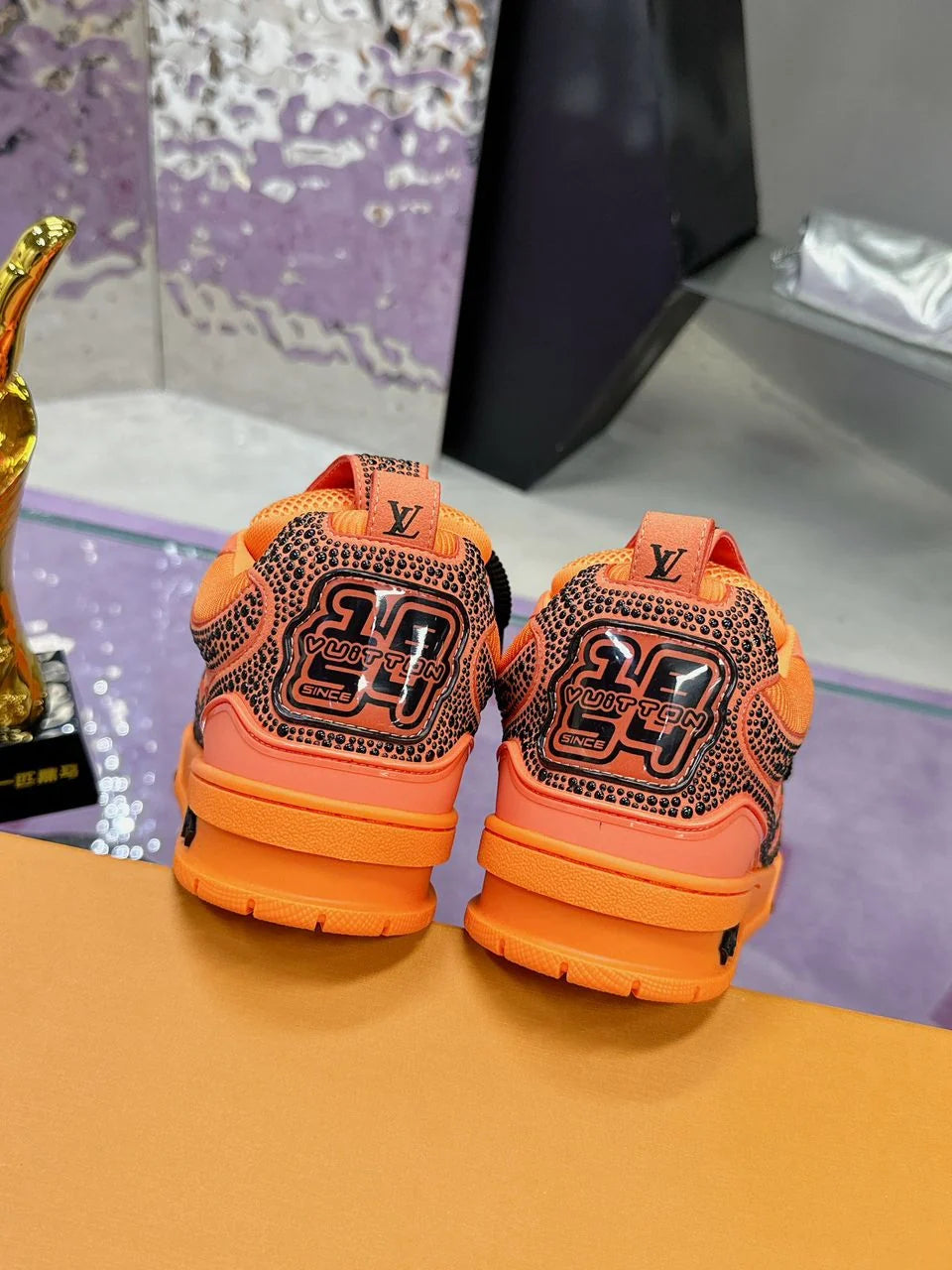 Tênis Louis Vuitton Skate Orange